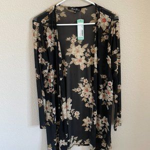 NWT Alice Blue cardigan, small, black floral